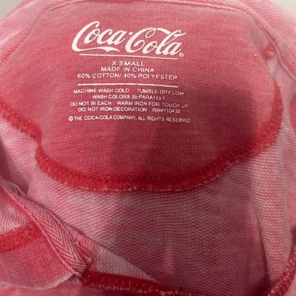 Coca -Cola distressed light hoodie with front pocket